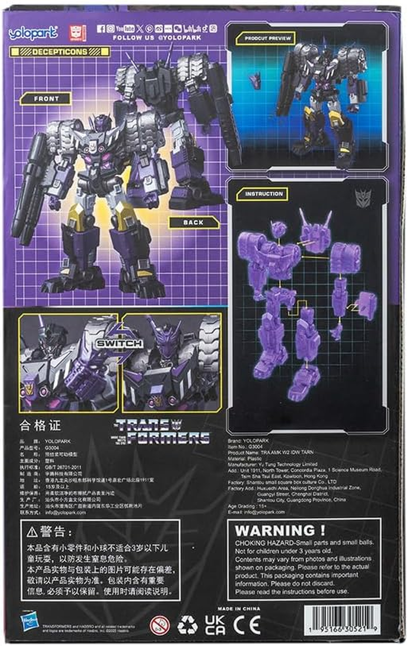 YOLOPARK AMK Series IDW Tarn &ndash; Decepticon Justice image number 3