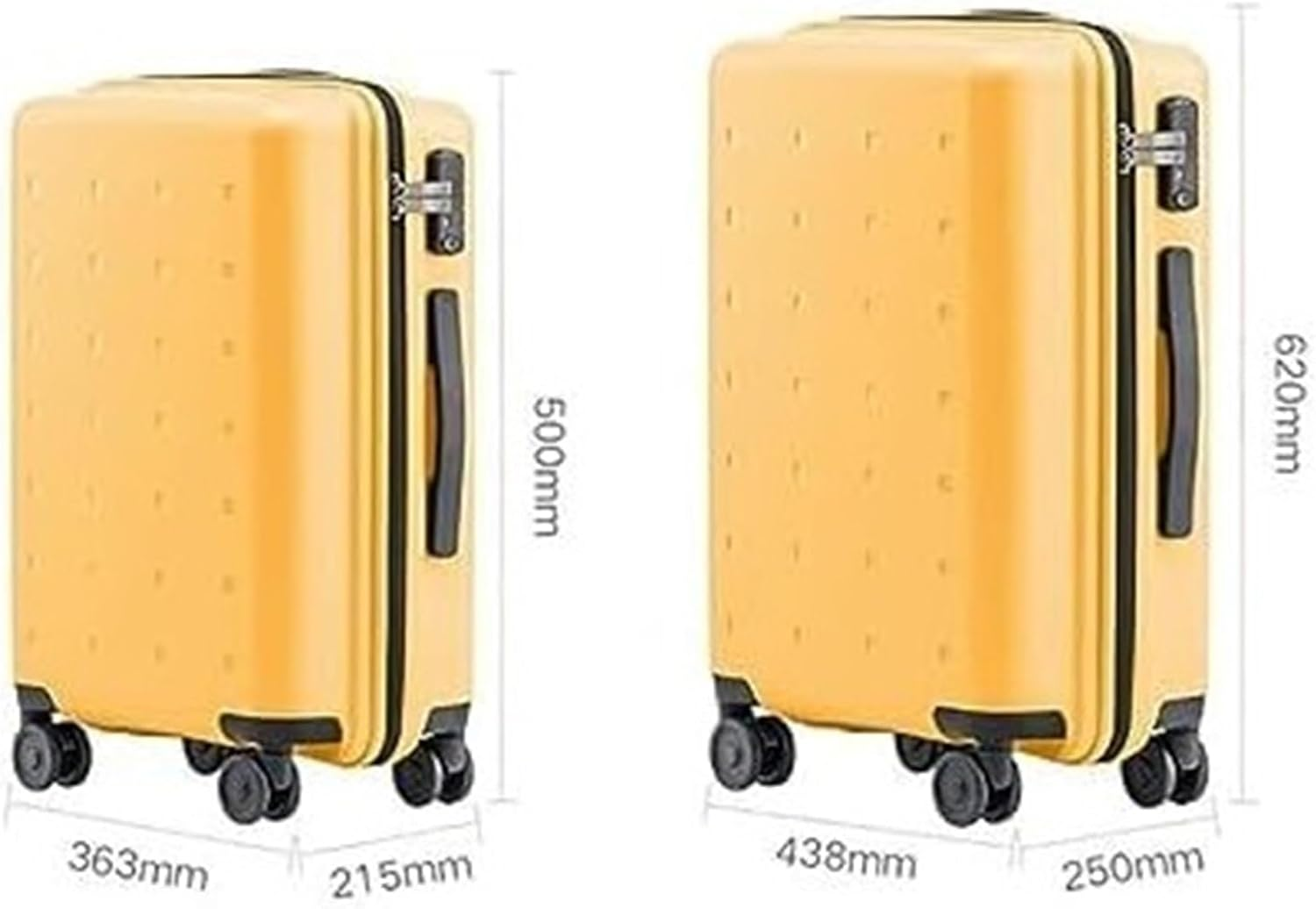 ANIIC Luggage Suitcases with Wheels Luggage Carry on Portable Suitcases Hard Suitcase for Business Travel Luggage Suitcase Suitcase Spinner Luggages (Color : Green, Size : 24Inch) image number 1