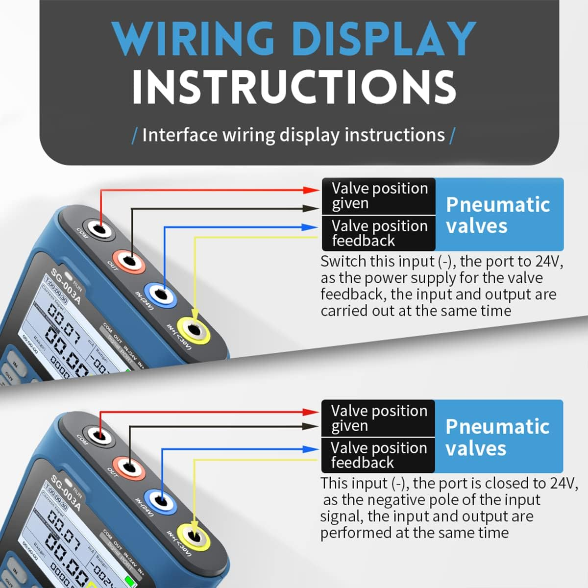 Current Voltage Signal Generator 4-20Ma 0-24V Rechargeable Portable Current Voltage Analog Generator with 3000Mah Battery and TFT Screen for Panel Debugging Device Testing Tr image number 3