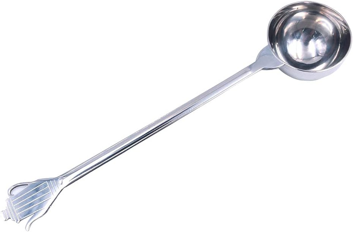 ANCLLO 10G Espresso Coffee Measuring Spoon Stainless Steel Coffee Scoop for Ground Coffee Tea Salt with Pressed Bottom