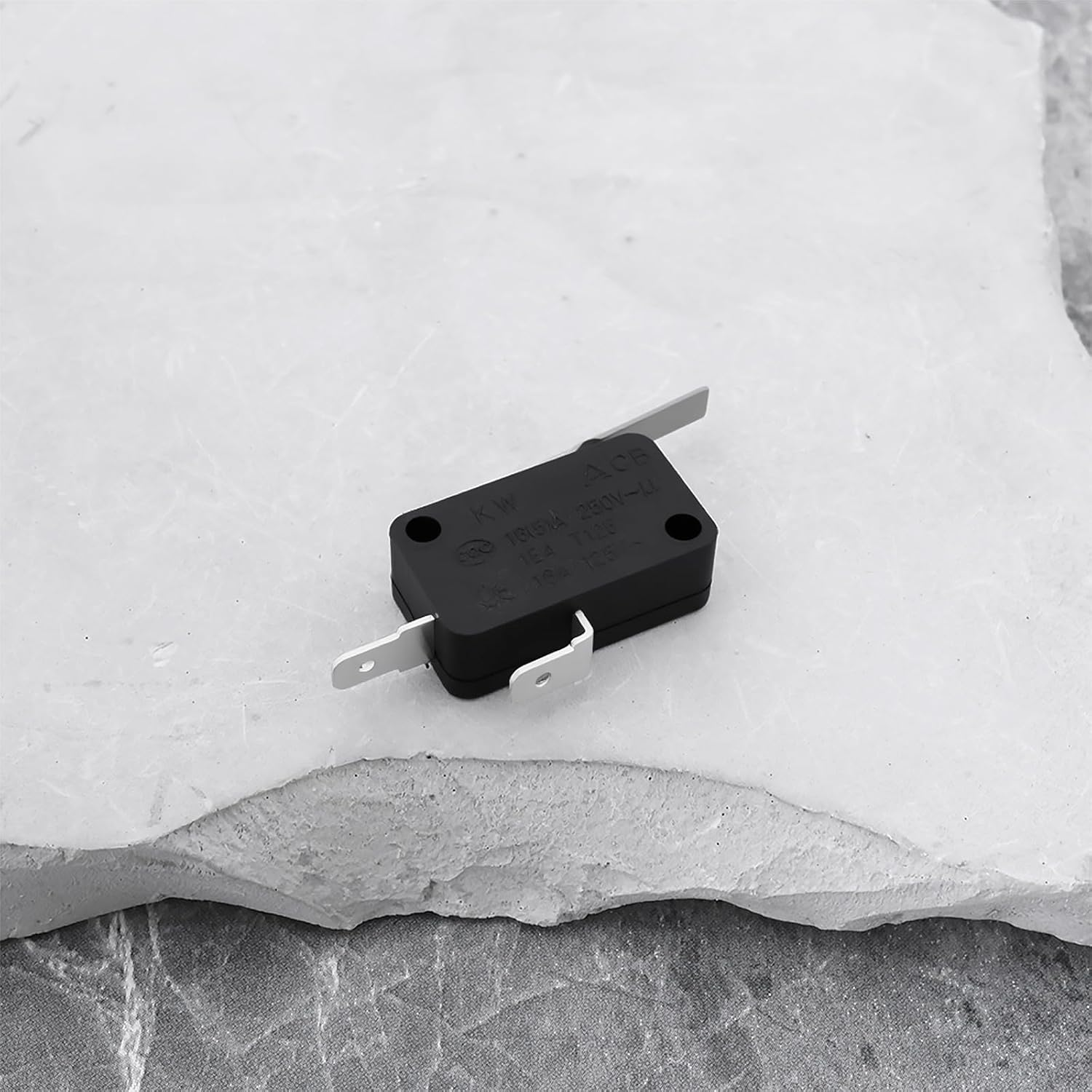 Ecsing 2Pcs Micro Switch Snap Action Switch 2Pin SPST NC 15A 250V V7-6C37E9-036 Compatible with Honeywell image number 1