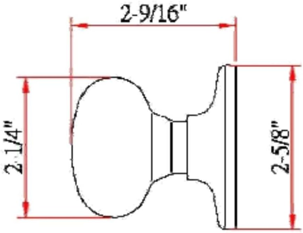 Design House 753251 Cambridge Dummy Door Knob, Reversible for Left or Right Handed Doors, Polished Brass Finish - Bronze image number 4