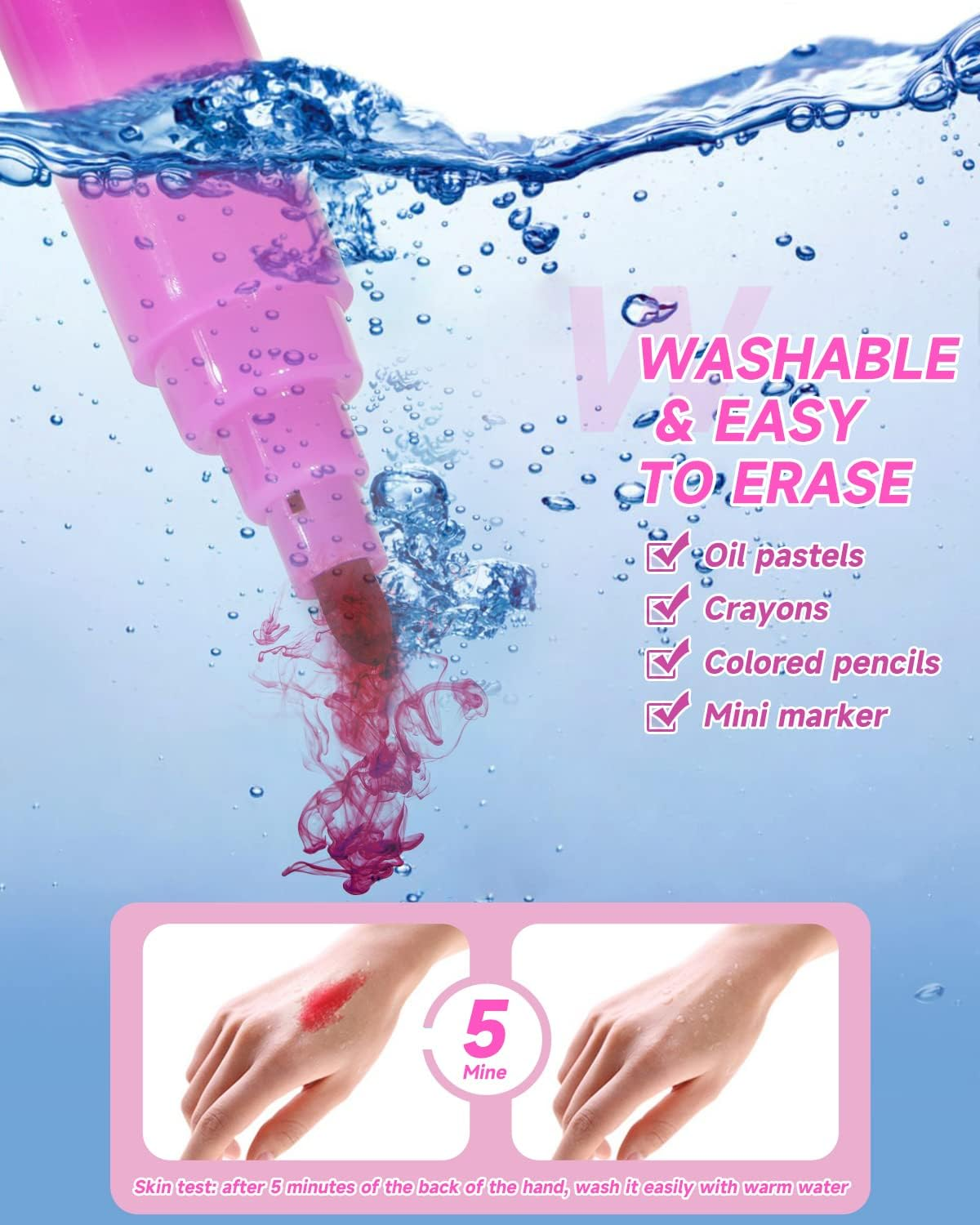 240 Pcs Art Set, Art Kit Drawing Kit for Kids Girls Boys,Double Sided Trifold Easel, Oil Pastels, Colored Pencils, Sketch Pencils, Watercolor Cake, Etc, Art Supplies Kids Teens Adults Artists image number 4