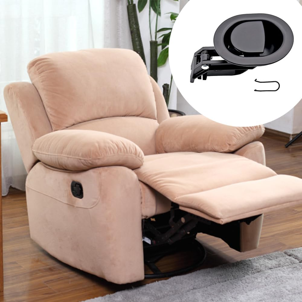 Sagasave Recliner Lever Handle Replacement Part, Black Release Lever Handle Buckle Parts Universal for Couch Chair Sofa, Furniture Repair (2 Pack) image number 1