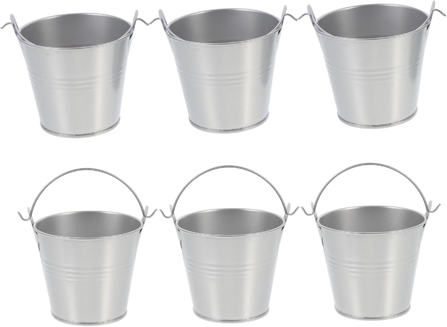 MERRYHAPY 6Pcs Iron Bucket Planting Pot Pot for Flowers Iron Flower Garden Supplies