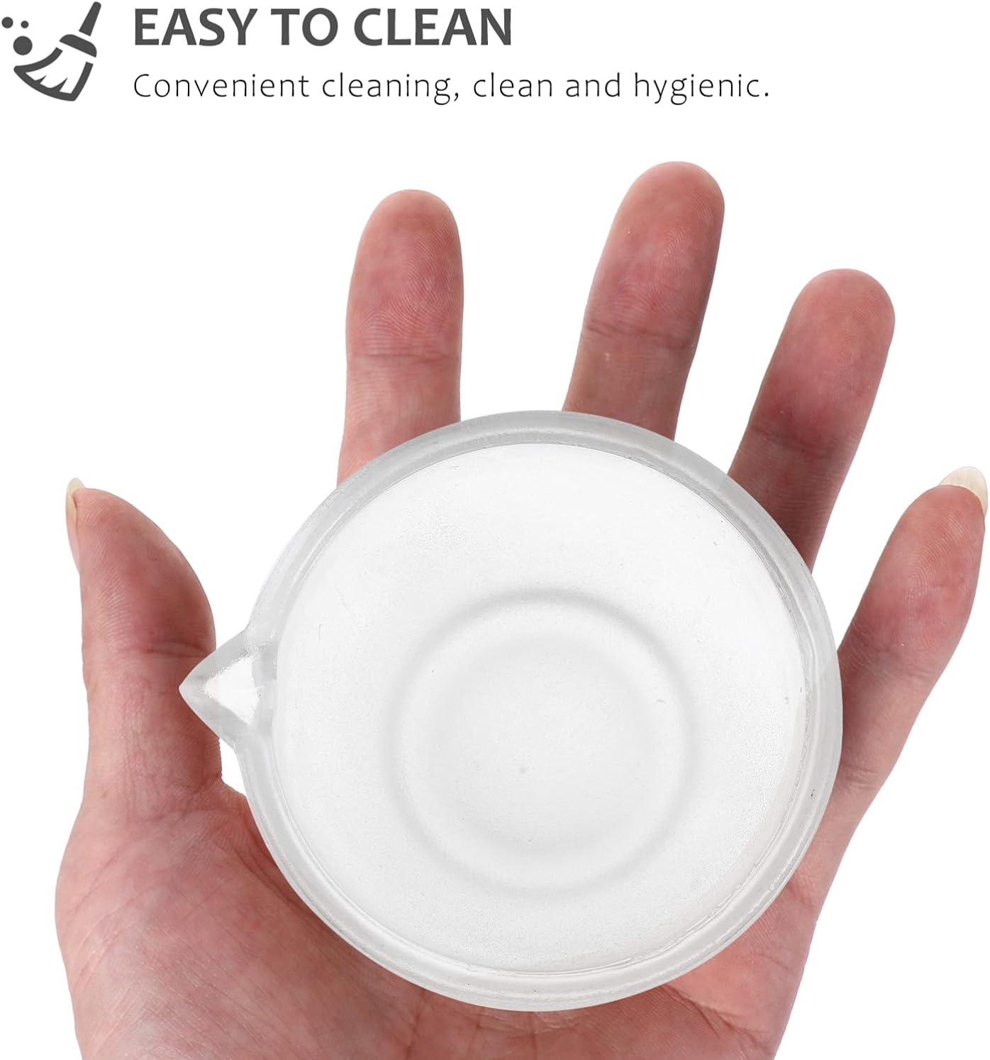 POPETPOP Peppermills Pepper Glass and Pestle Set Heavy Duty Glass Pill Crusher Pesto Powder Bowl Chemical Lab Equipment Supplies Pepper Mills Grinders image number 6