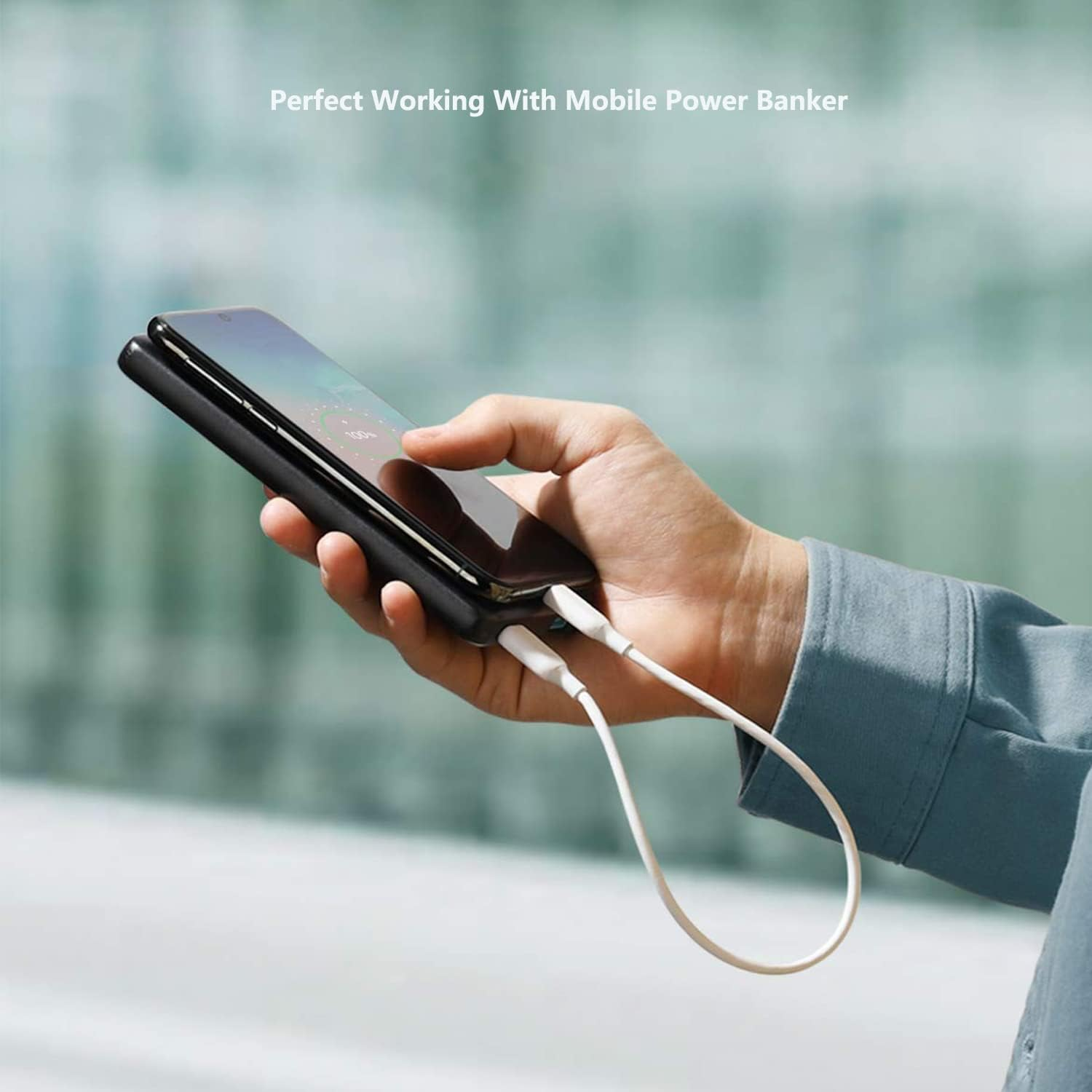 AMITOME USB C to USB C Short Charging Cable 0.3M (2 Pack),60W Type C Fast Charging Cord Compatible for Iphone 17/16/15/Pro/Max/Plus,Ipad Pro,Air5,Macbook,Samsung,Google-Black image number 4