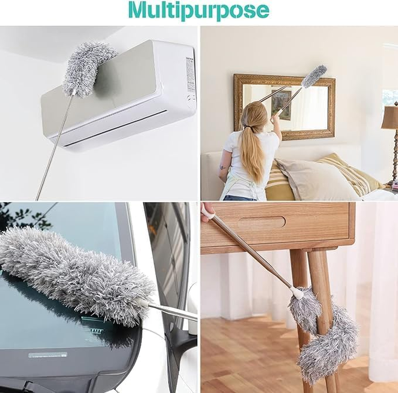 Cleaning Dust Remover, Washable, Used for Cleaning Kitsultrafine Fiber Dust Remover, Suitable for High Ceiling Fans, Spider Web Louvers, Car Furniture Dust Remover. image number 5