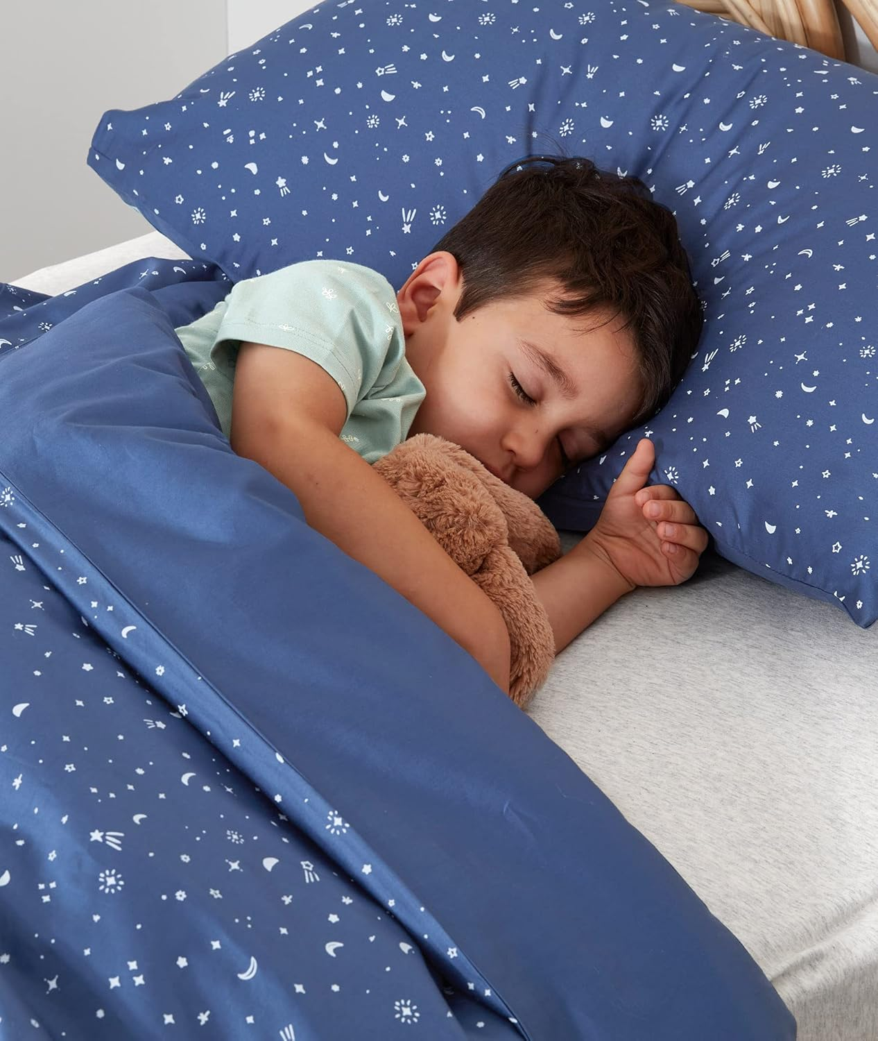 Ergopouch Single Organic Cotton Quilt Cover with Pillow Case, Night Sky