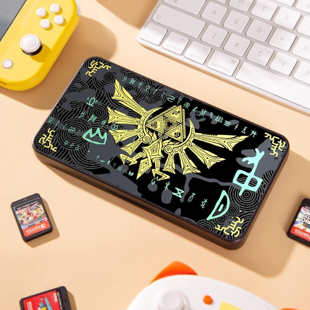 Game Case Compatible with Nintendo Switch/Switch Oled/Switch Lite, Switch Game Holder Cartridge Case with 24 Game & 48 Micro SD Cards Storage for Zelda Fans - Tears of Kingdom image number 1