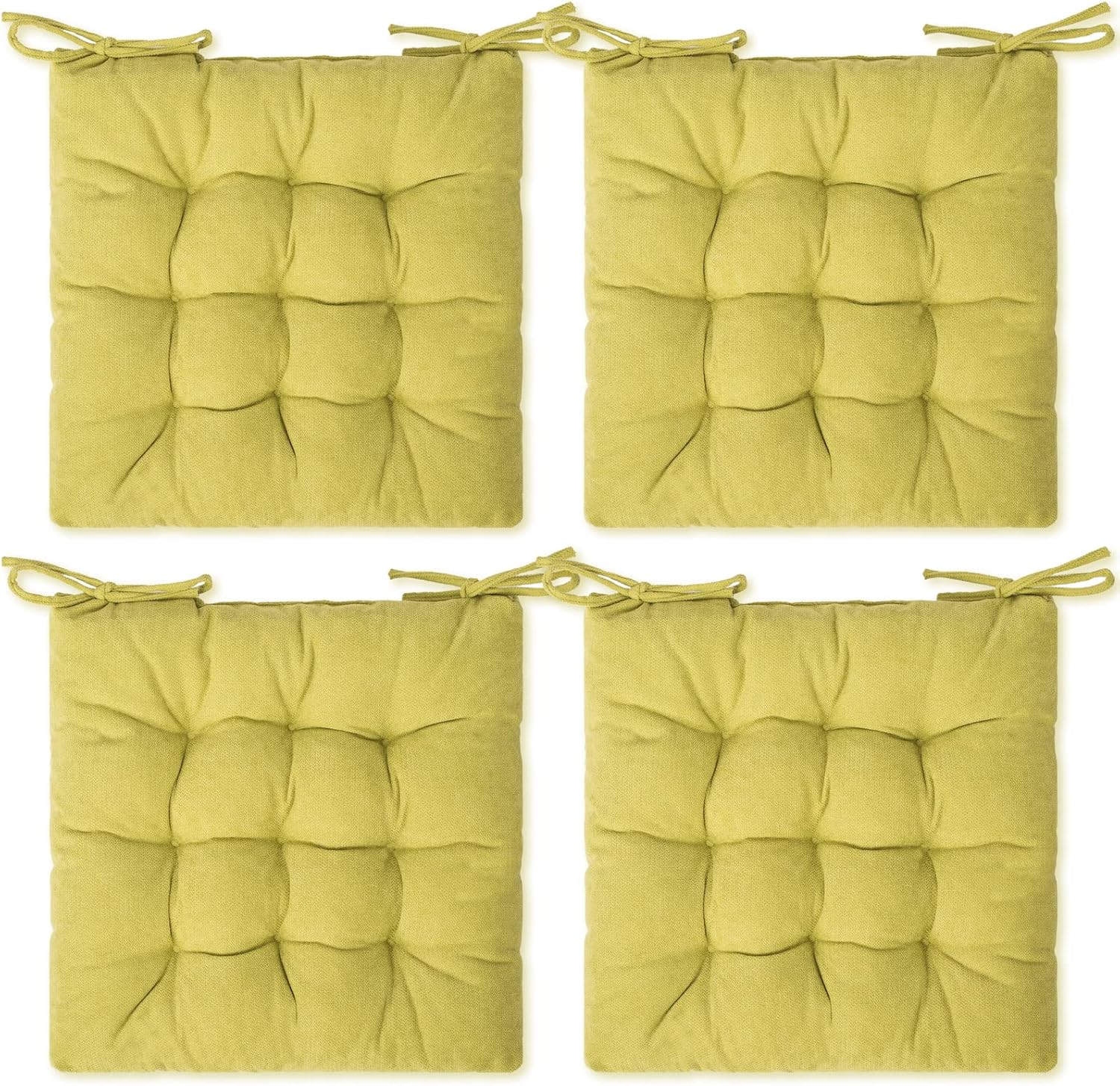 SQUARE MOON 4 Pack Seat Cushion, Chair Cushion, Comfort Chair Pads, Chair Mat for Indoor, Outdoor Dining Chair, Office Chair, Desk Chair image number 7