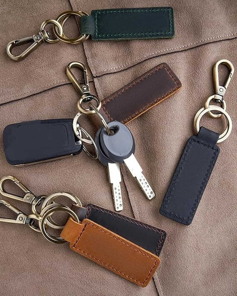 Keychain Men Leather, Key Chains for Car Keys, Classic Style Keychain Car Accessories