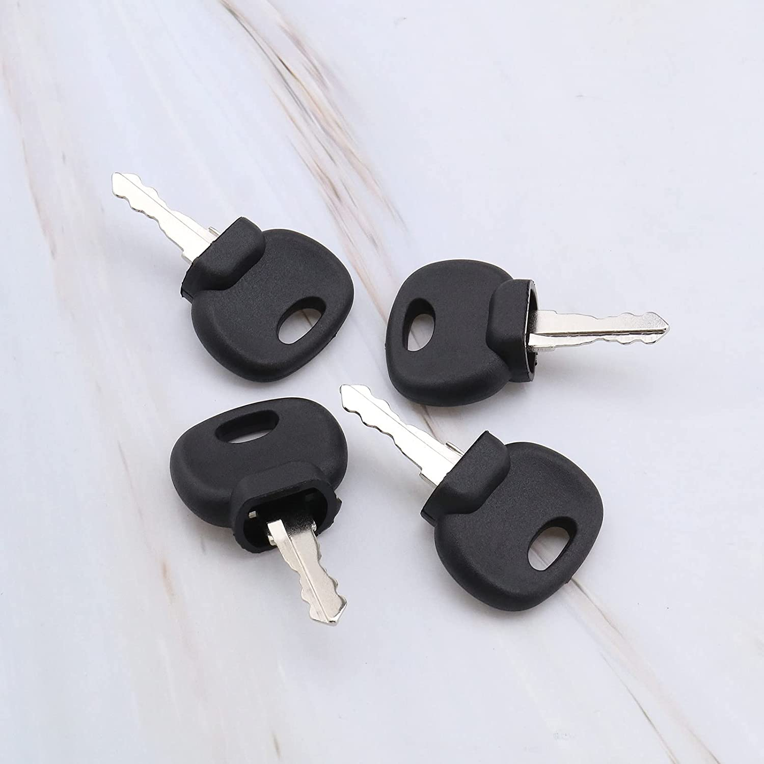 SING F LTD 4Pcs Ignition Starter Key Agricultural/Excavator Machinery Forklifts Compactor Compatible with Bobcat Bomag Caterpillar Dynapac Ford Gehl Hamn Hang JCB image number 3