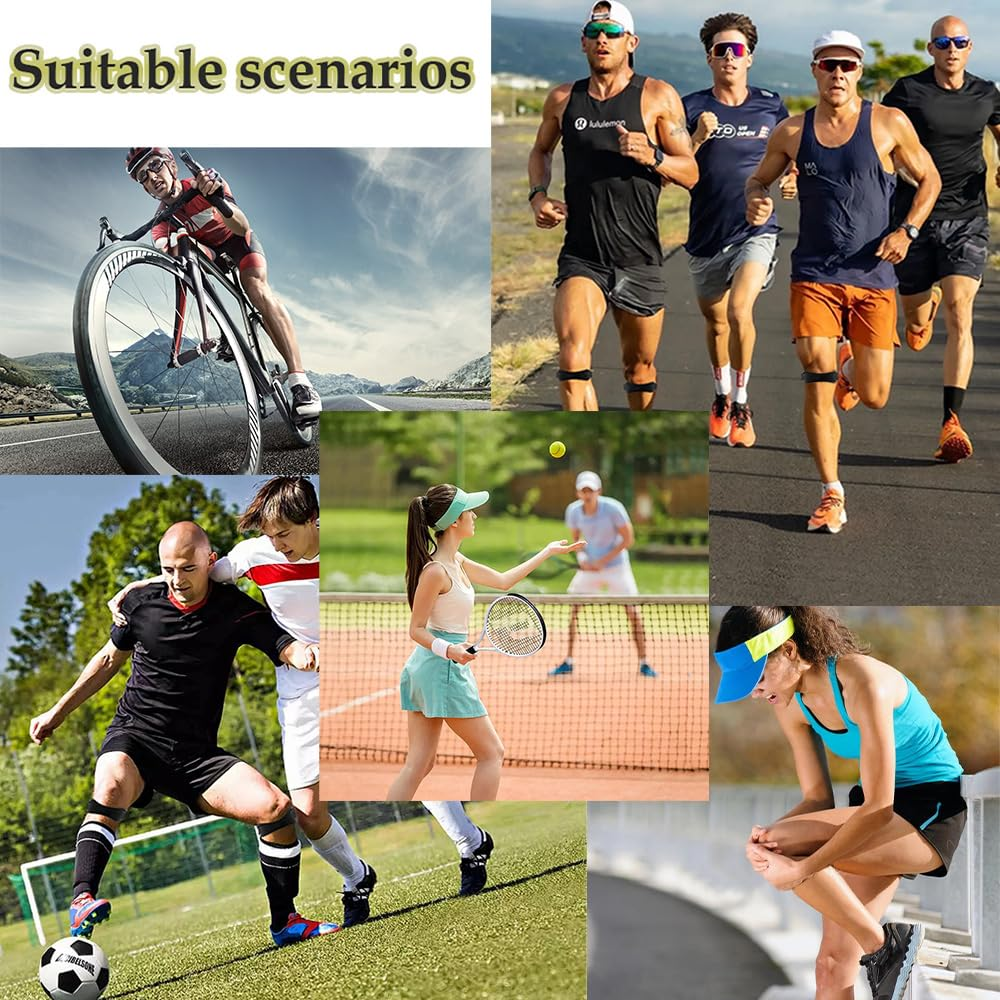 1 Piece Patella Knee Strap &ndash; Adjustable Knee Brace for Pain Relief, Tendonitis & Jumper&rsquo;S Knee &ndash; Support for Running, Basketball, Hiking, Tennis, Volleyball & Squats &ndash; Patellar Tendon Stabilizer Band (Black) image number 5