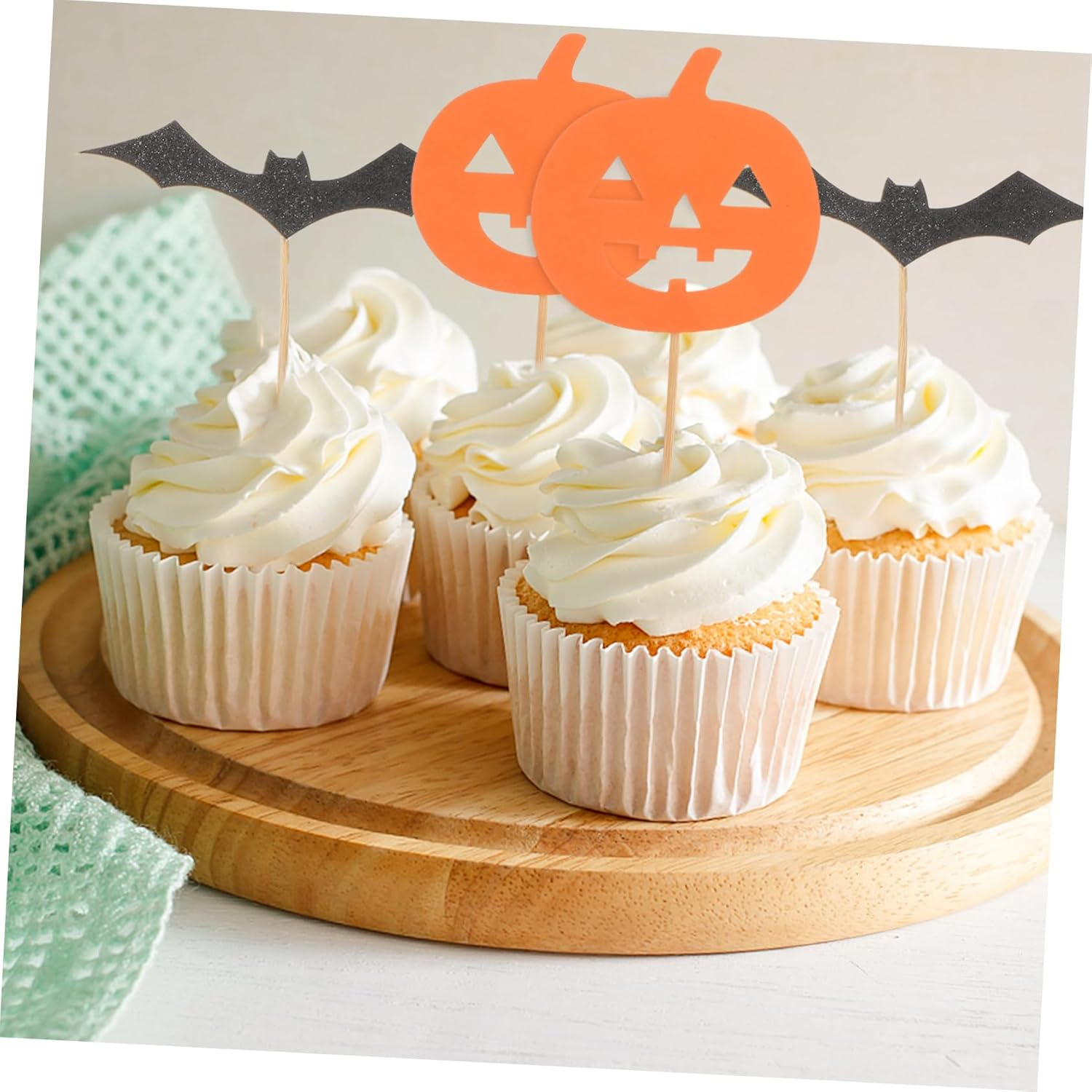 STOBAZA 40Pcs Halloween Cake Toppers Cake Ornaments for Party Supplies Halloween Supply for Decorating and Party Ornaments image number 1