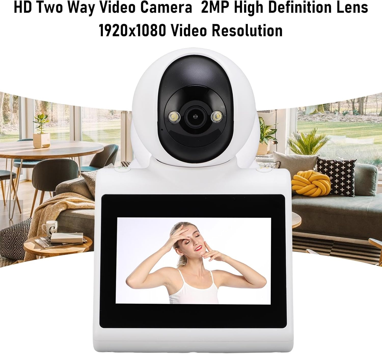 MENDUNER Indoor Smart Security Camera, 2MP HD Dog-Camera, One Tap Video Calling, Motion Detection for Baby and Pet Monitor, Maximum Supported 128G. image number 6