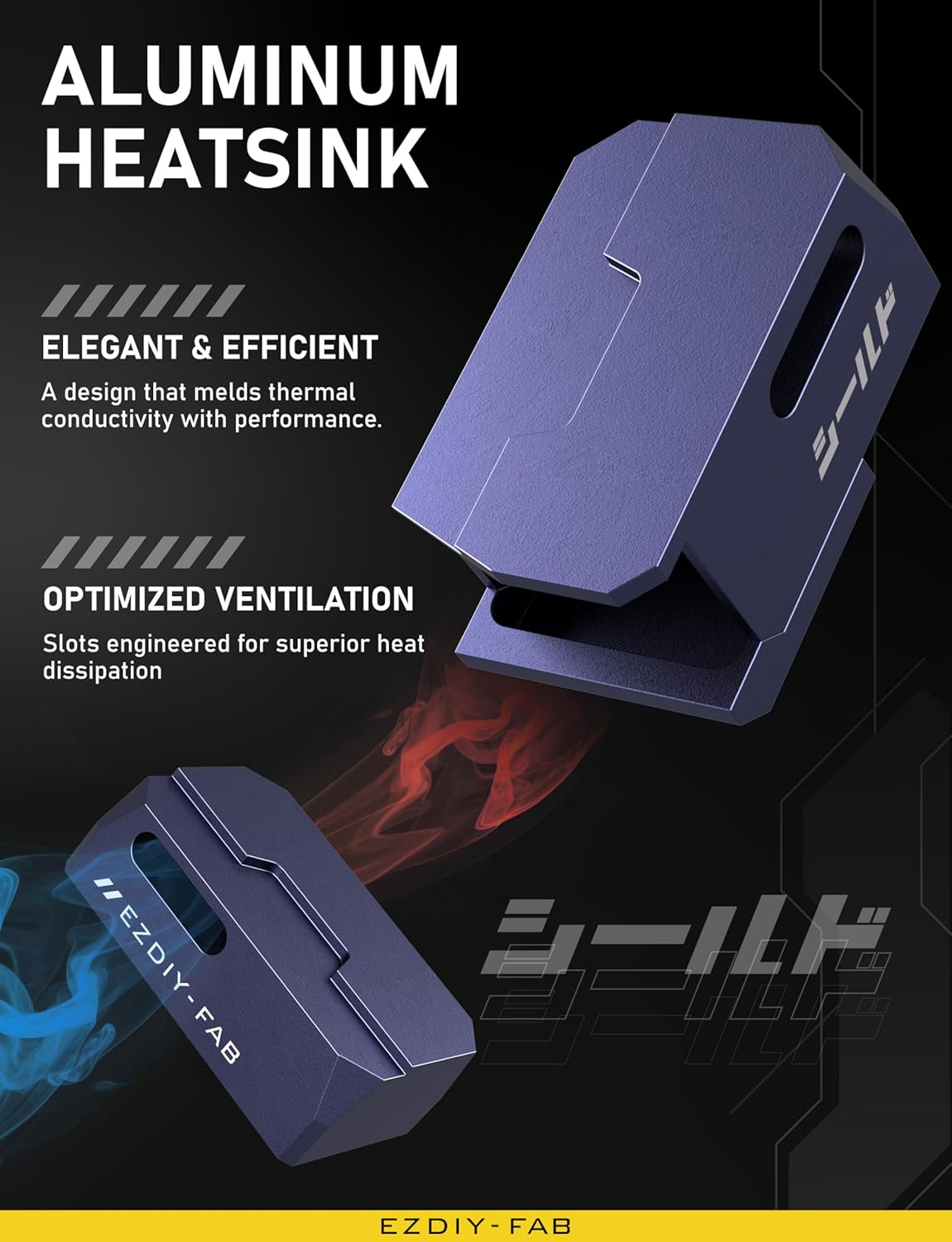 EZDIY-FAB Shield Series 8-Pin Pcie GPU Power Adapter,180-Degree U-Turn Angled Connector, Aluminum Design for Graphics Cards &ndash; Standard Type,Purple-2 Pack image number 2