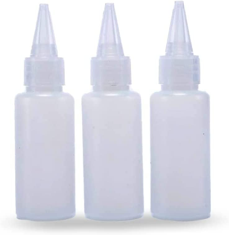 Plastic Squeez Liquid Dropper Fill Bottle,3Pcs Needle Tip Squeeze Bottles,Needle Applicator Tip Bottles,Plastic Squeeze Glue Bottles with Tip Caps,Needle Tip Glue Bottle,Plastic Tip Applicator Bottles