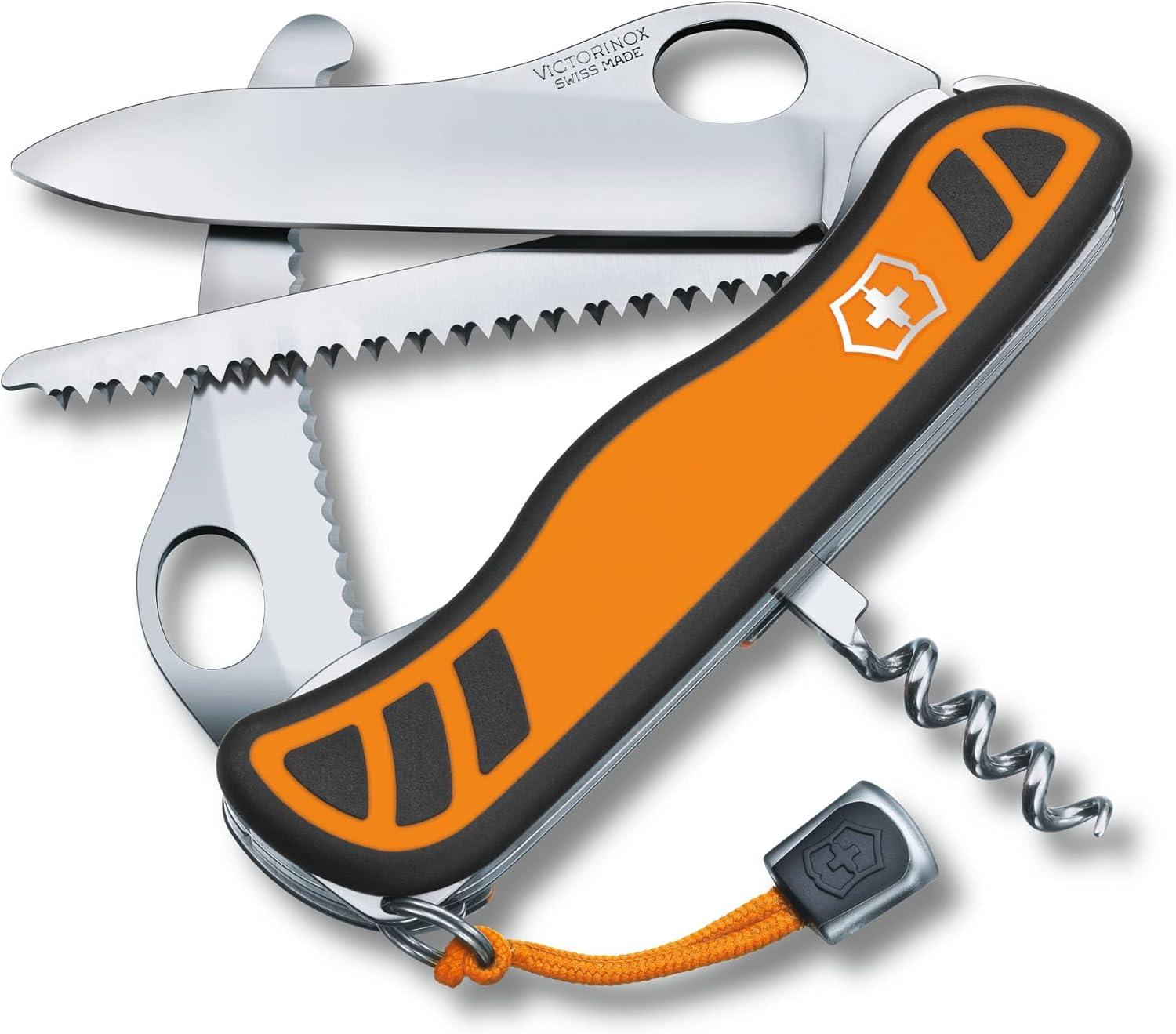 Victorinox Swiss Army Pocket Knife Hunter XT Grip Large with 6 Functions, Orange image number 2