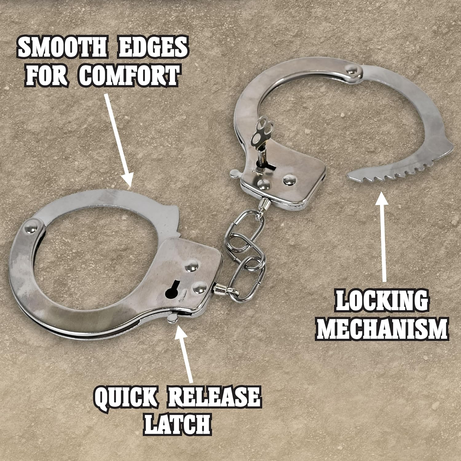 Maxx Action Western Series Deluxe Toy Marshall Cuffs with Key image number 5