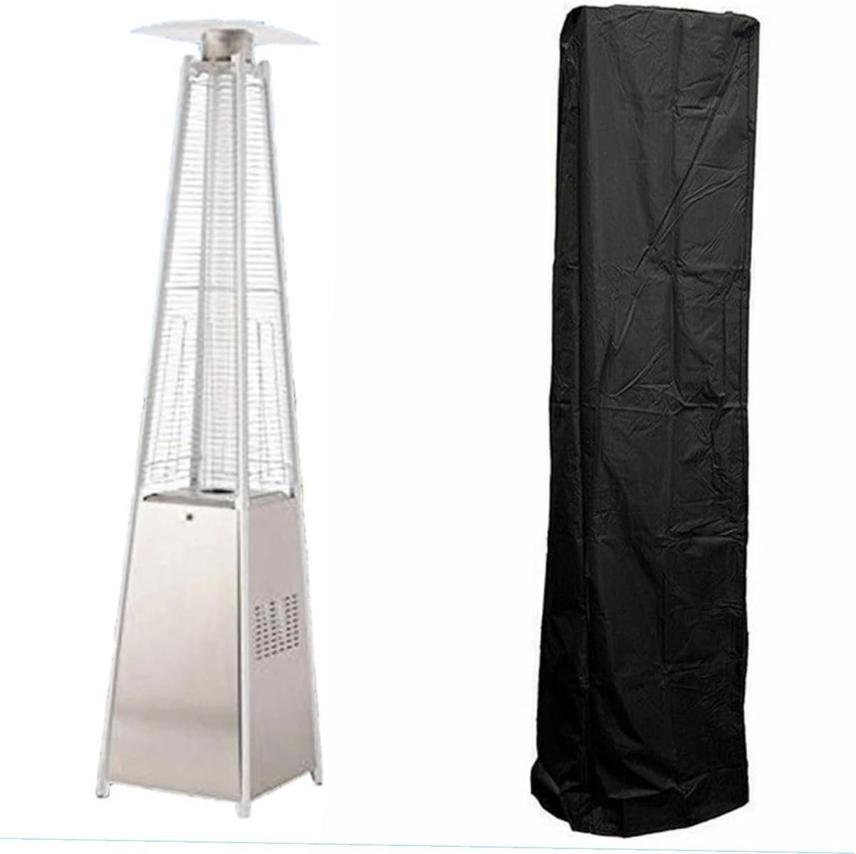 Heavy Duty Outdoor Heater Cover Wear-Resistant Oxford Fabric Patio Protector for Garden Heater Windproof Dustproof Shield for Sun Rain Snow Frost Protection image number 5