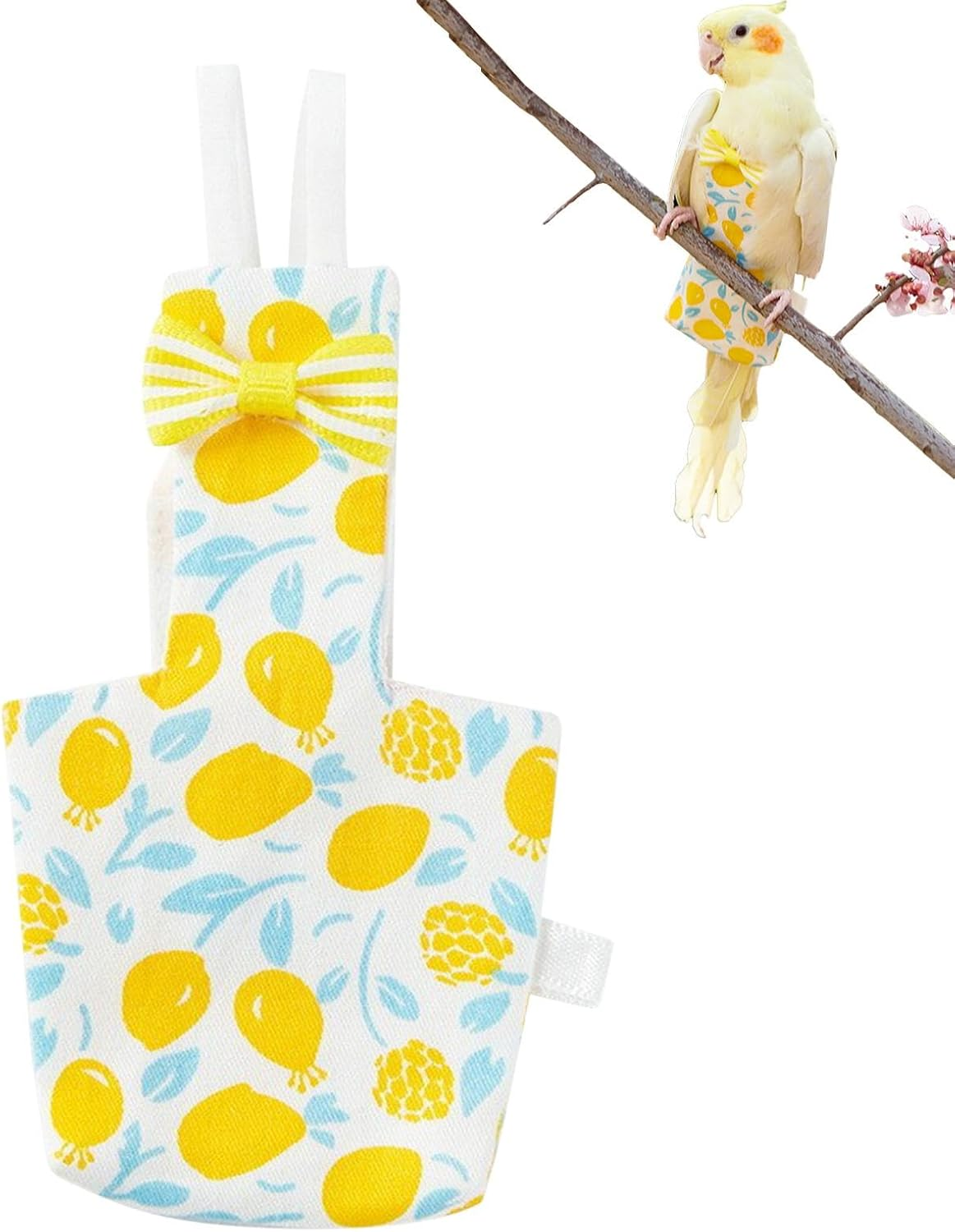 Bird Clothes - Cute Parrot Nappy Soft Diapers | Flying Costume, Outdoor Pigeon Pants, Indoor Bird Diaper, Pet Supplies, Waterproof Inner for Budgie Parakeet image number 6