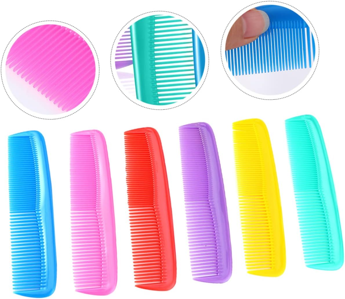 OHPHCALL 12Pcs Mini Hair Comb Static Hair Brush Portable Travel Hairdressing Comb image number 3