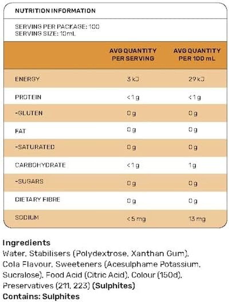 Zerup Zero Sugar Cola Sugar Flavoured Syrup 1L Bottles, Sugar Free Syrup, Cola Flavour Drink Mix, Low Calorie Flavourings for Milk Shakes, Cocktails, Teas, Gluten Free, Keto Friendly, Halal image number 2