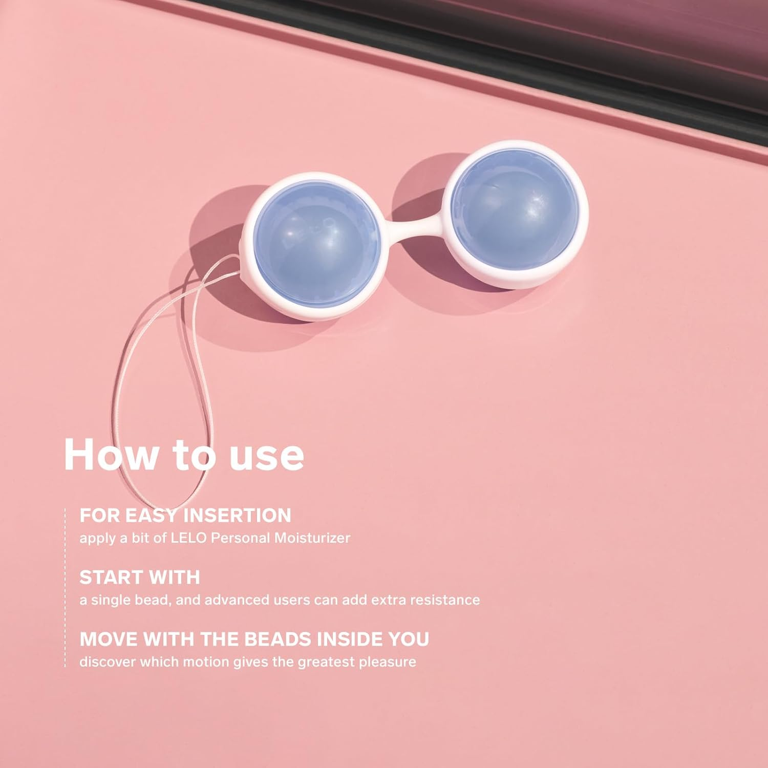 LELO Beads Classic - Kegel Balls for Women of All Ages &ndash; Premium Silicone Exercise Weighted Balls with String image number 3