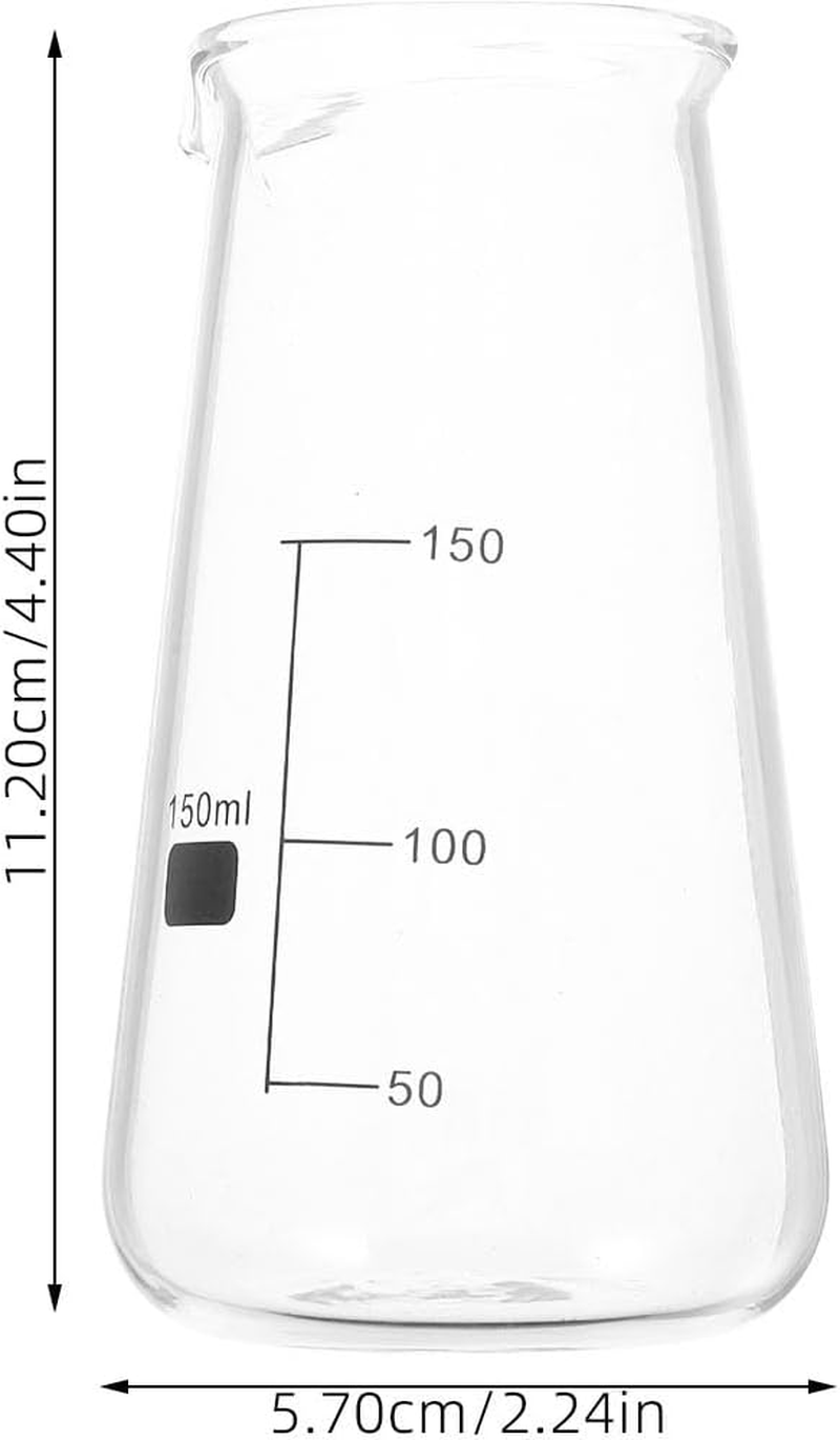 Veemoon Glass Milk Frothing Pitcher with Scale, Small Capacity Espresso Milk Measuring Cup Jug for Coffee and Latte, image number 4