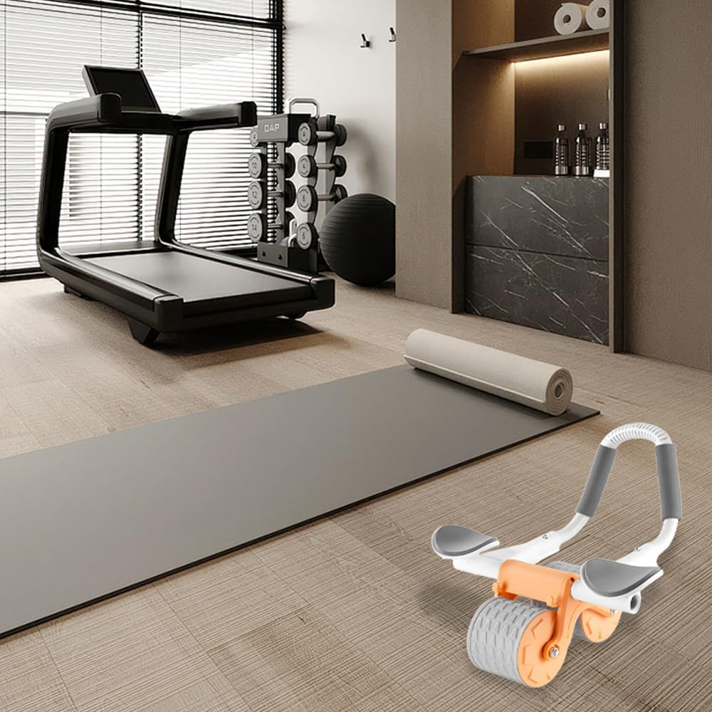 Abdominal Exercise Machine,Automatic Rebound Abdominal Wheel,Roller Core Exercise Equipment,Abdominal Workout Equipment,For Basic Workouts,Core Strengthening Trainer,For Fitness Belly Training image number 2