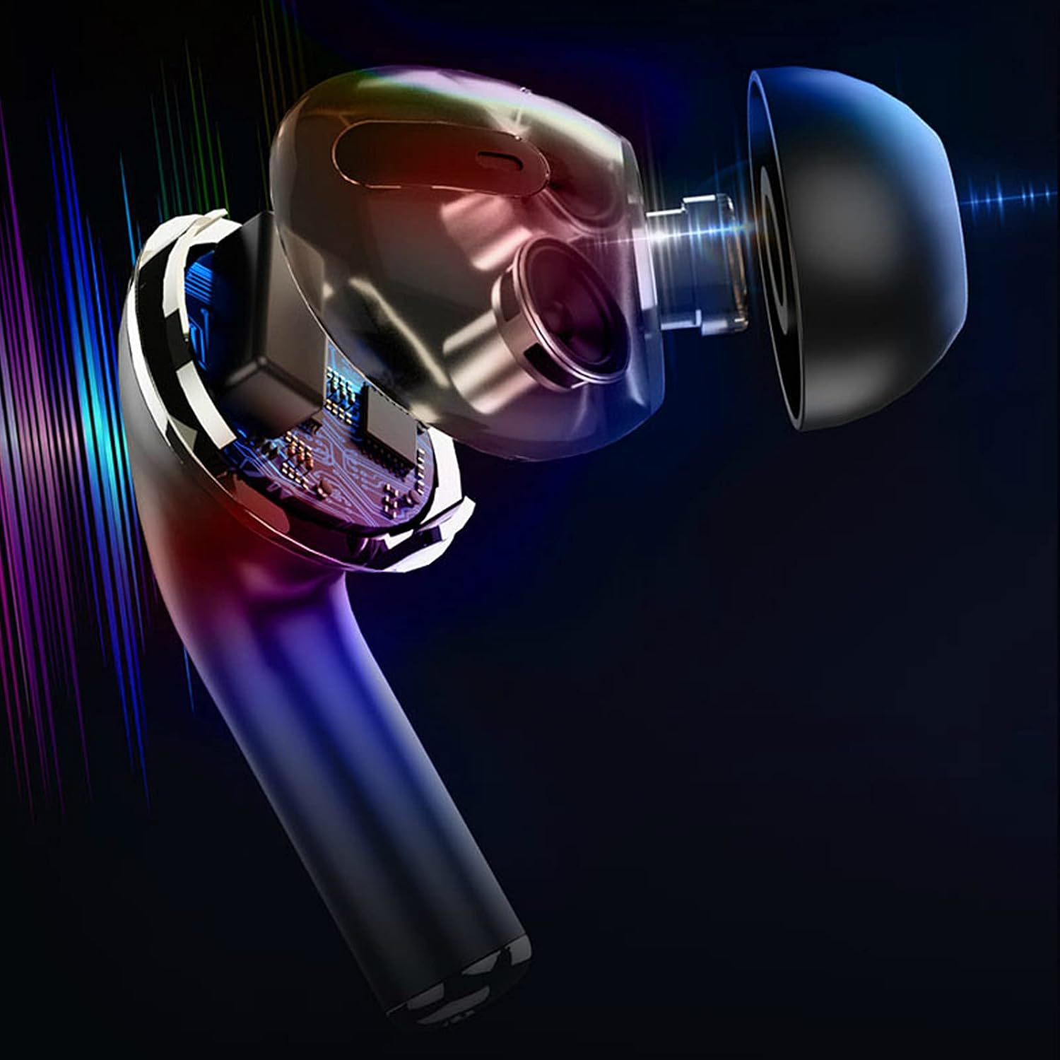 Bluetooth V5.0 Headset Noise Reduction Touch Control Sports Wireless Earphone Set for Sports Enthusiasts image number 3