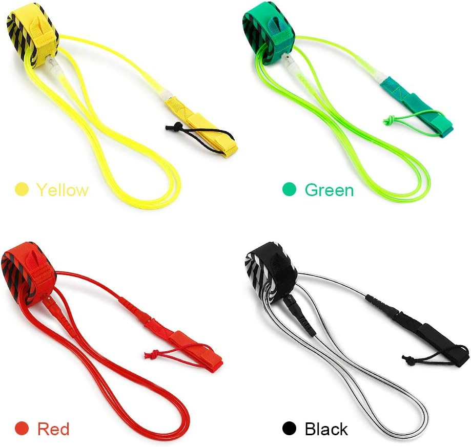 Surf Leash Surfing Surfboard Leash Smooth Steel Swivel Surfing Leg Rope Paddleboard Leash 6FT/8FT/10FT BBZY image number 2