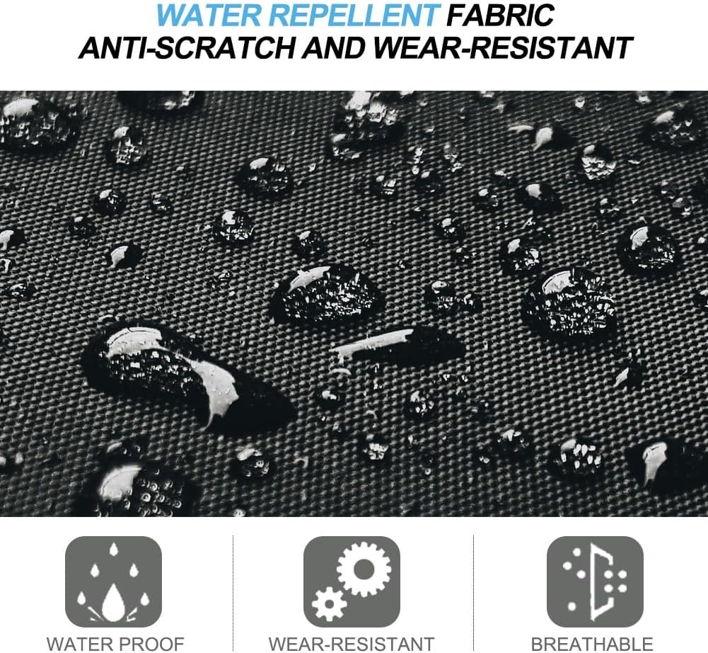 Car Cover for Toyota GT86/GR86, Universal Car Top Cover, for Outdoor Indoor Dustproof, with Side Zipper Reflective Strip(Black,Gt86 2017) image number 5