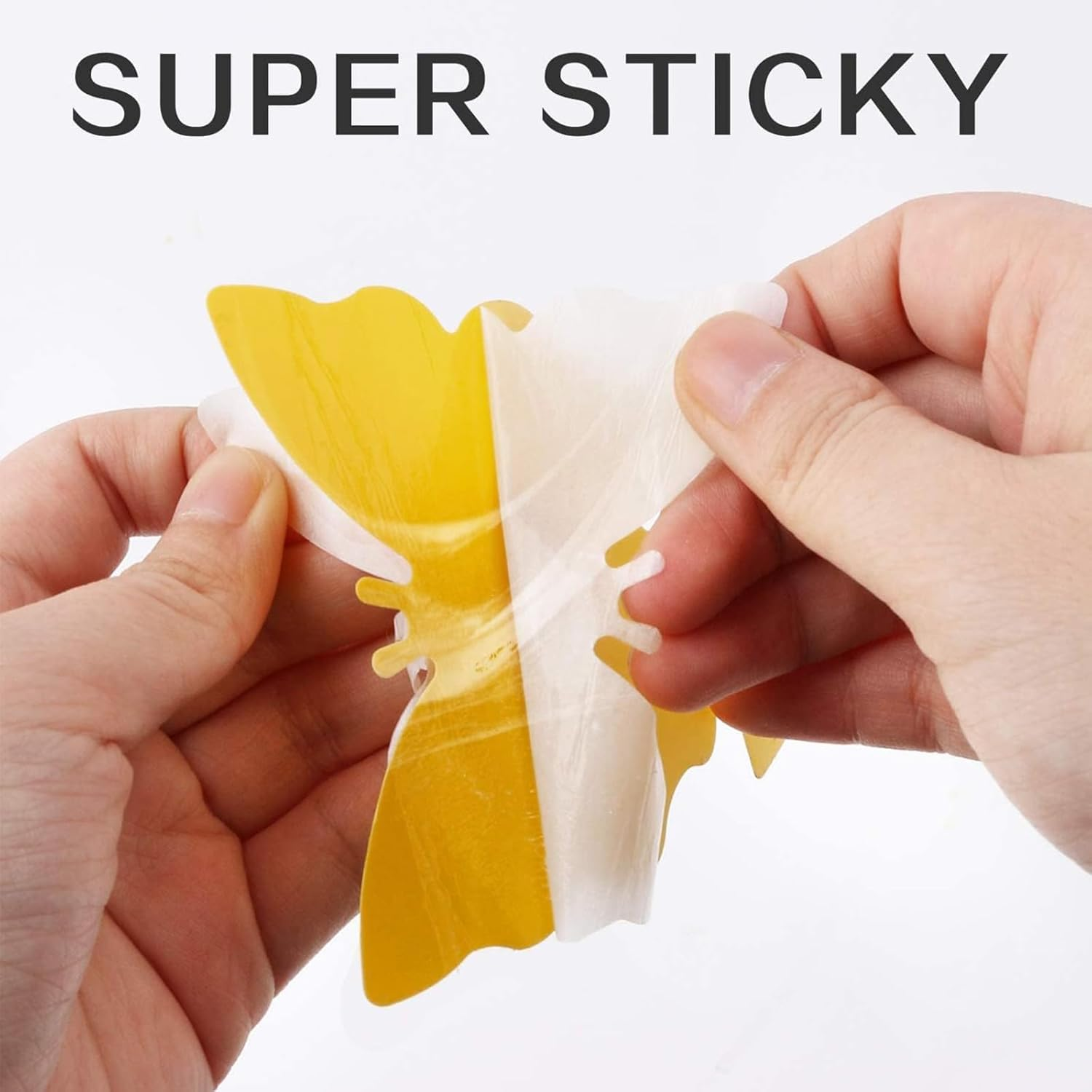 60 PCS Fruit Fly Traps, Dual-Sided Sticky Insect Catchers for Mosquitoes, Gnats, Flies, and Other Pests, Indoor & Outdoor Bug Traps for Plants, Vegetables, Fruits, Patio, and Garden image number 1