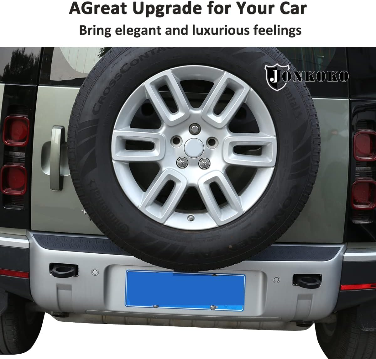 YIWANG for Land Rover Defender 90 110 2020-2024 Car Styling ABS Black Car Rear Bumper Plate Cover Trim Stickers for Defender Auto Accessories (ABS Black) image number 5