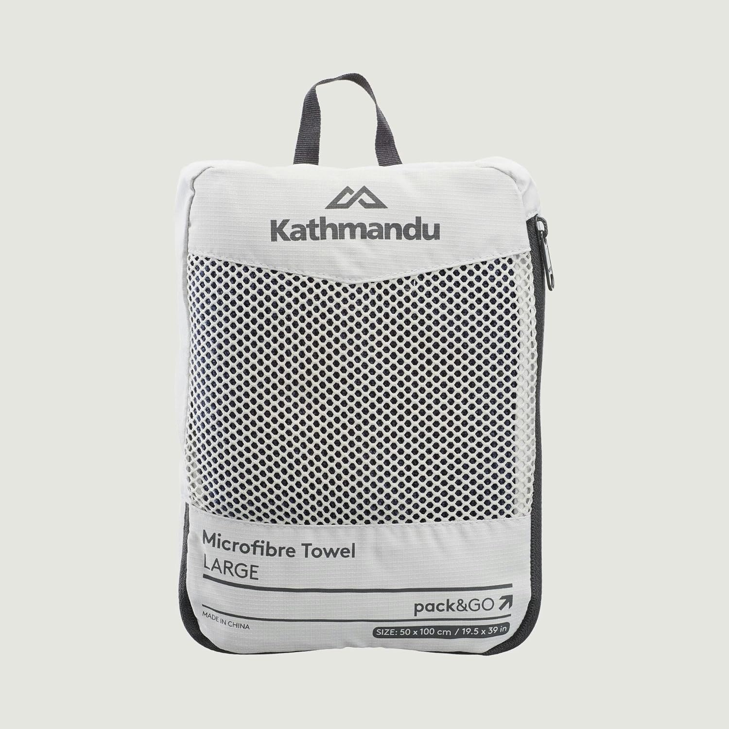 Kathmandu Microfibre Large Camping Hiking Travelling Soft Lightweight Towel Unisex Dark Blue image number 3