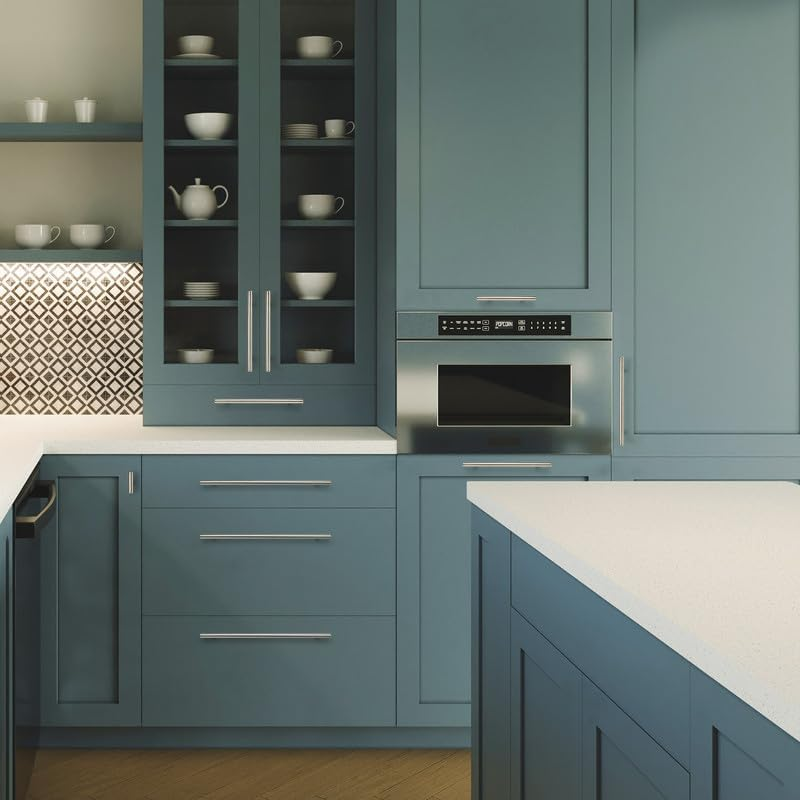 Ravinte Pack of 25 Silver Furniture Handles, T Bar Handles for Kitchen Cabinets, 224 Mm, Hole Centre, Cabinet Handles, Rustproof Stainless Steel Furniture Door Handles image number 1