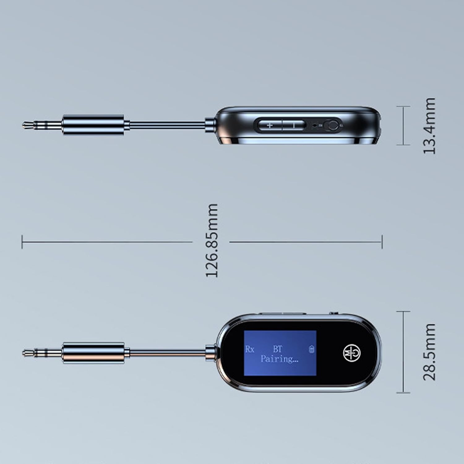 GOWENIC 5.3 Transmitter and Receiver, Hifi Sound Wireless Adapter with Aptx Low Latency and Display, with Airplane Adapter, for Home TV Laptop Travel image number 5