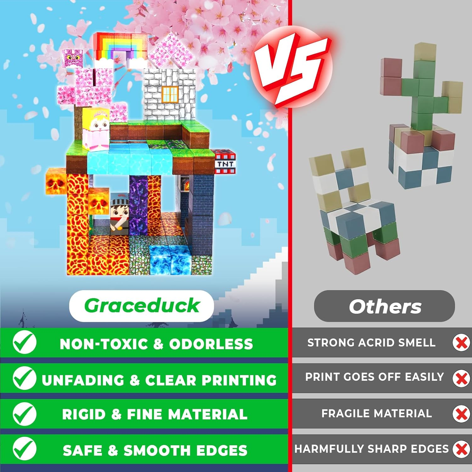 Magnetic Blocks - 150 PCS Build Dark Swordsman'S Forest Castle - Magnetic Toys for Montessori Toddler Christmas Birthday Gifts - STEM Sensory Toys for 3 4 5 6 7 8 9 10 Year Old Boys & Girls image number 5