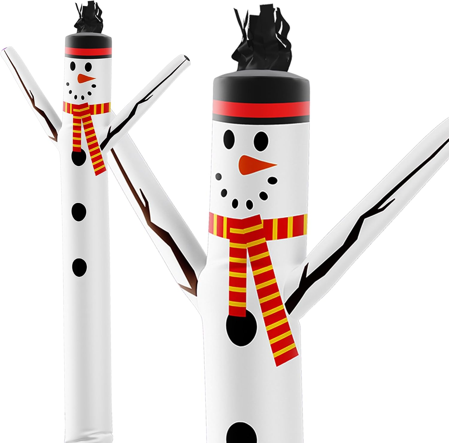 Lookourway Air Dancers Inflatable Tube Man Attachment - 10Ft Elf Wacky Waving Inflatable Tube Guy - Christmas Holiday Promotion - (No Blower)