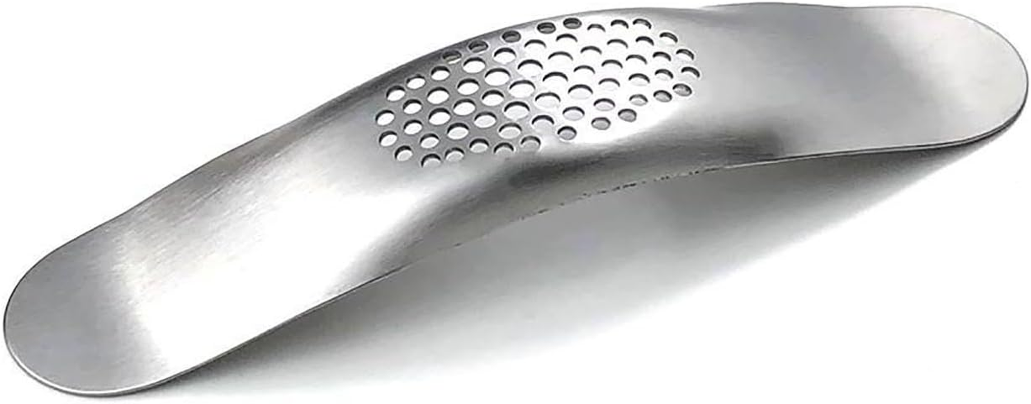 Stainless Steel Garlic Crusher 2 PCS, Household Garlic Mincer Press for Picnic Camping Cafeteria image number 1