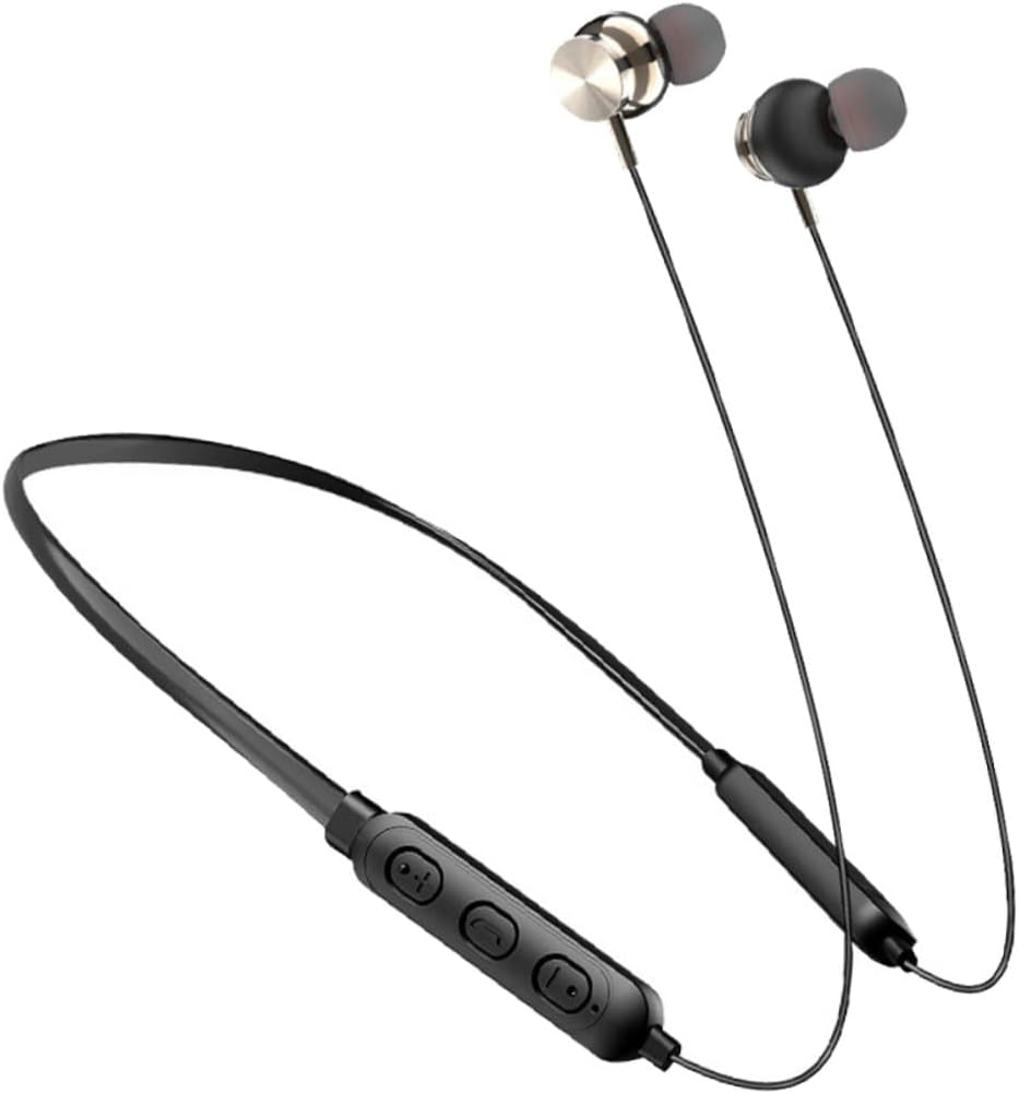 CIYODO Neck-Mounted Headphones Wireless Stereo Earbuds for Running Sports Magnetic Design Lightweight and Comfortable Fit image number 1