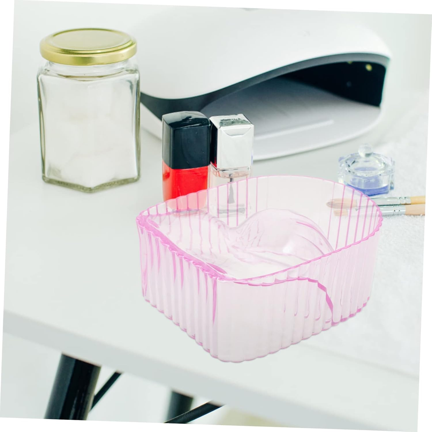 WOONEKY Nail Soaking Bowl Manicure Bowl for Finger Hand Nails Acrylic Salon Home Use