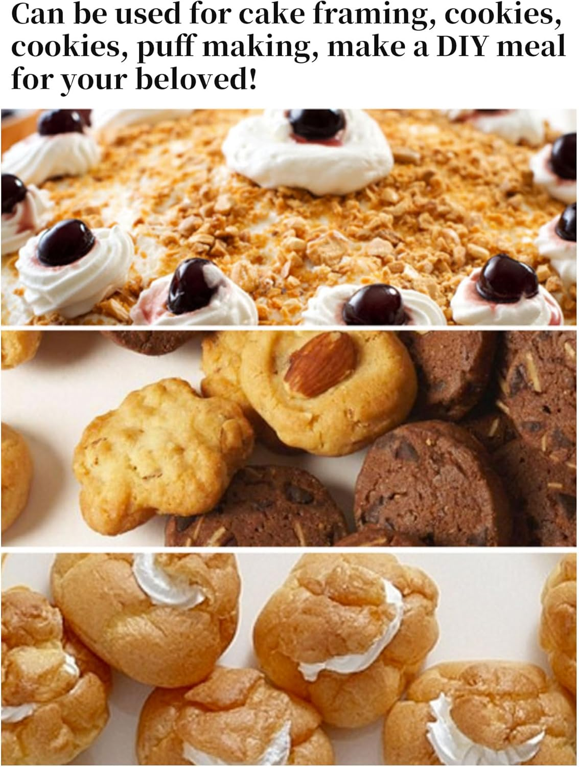 Cloth Icing Piping Bags Cake Decoration Bags Cloth Spray Bags Dessert Decoration Set 3 Sizes image number 3