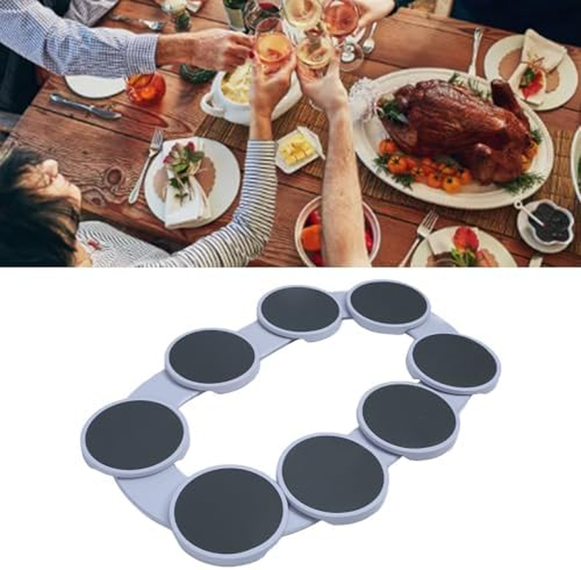 Adjustable Expandable Turntable for Oblong Rectangular Tables - 360&deg; Manual Rotating Dining Table for Kitchen & Dining, for Parties, Gatherings, and Home Use image number 5