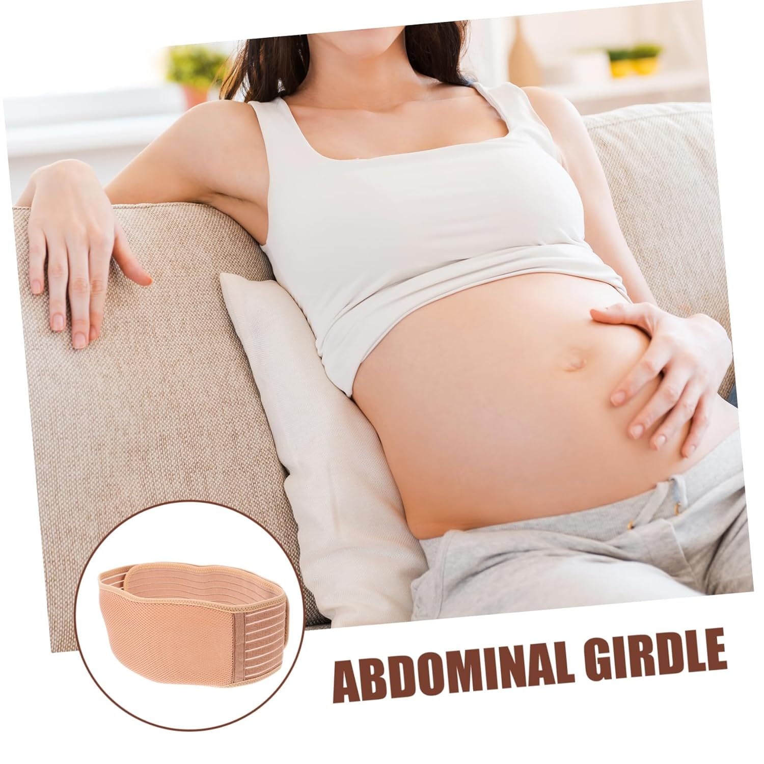 Healvian Maternity Belt Pregnancy Belly Band for Women Waist Support Strap Abdominal Support Belt for Pregnancy Comfort and Maternity Use image number 1
