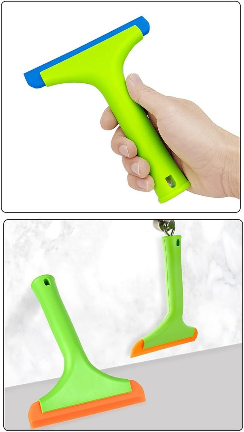 Soft Silicone Squeegee Water Blade Wiper for Shower Door, Mirrors, Car Windshield and Kitchen Sink, Car Window Tint Squeegee (Black, One Size) image number 2