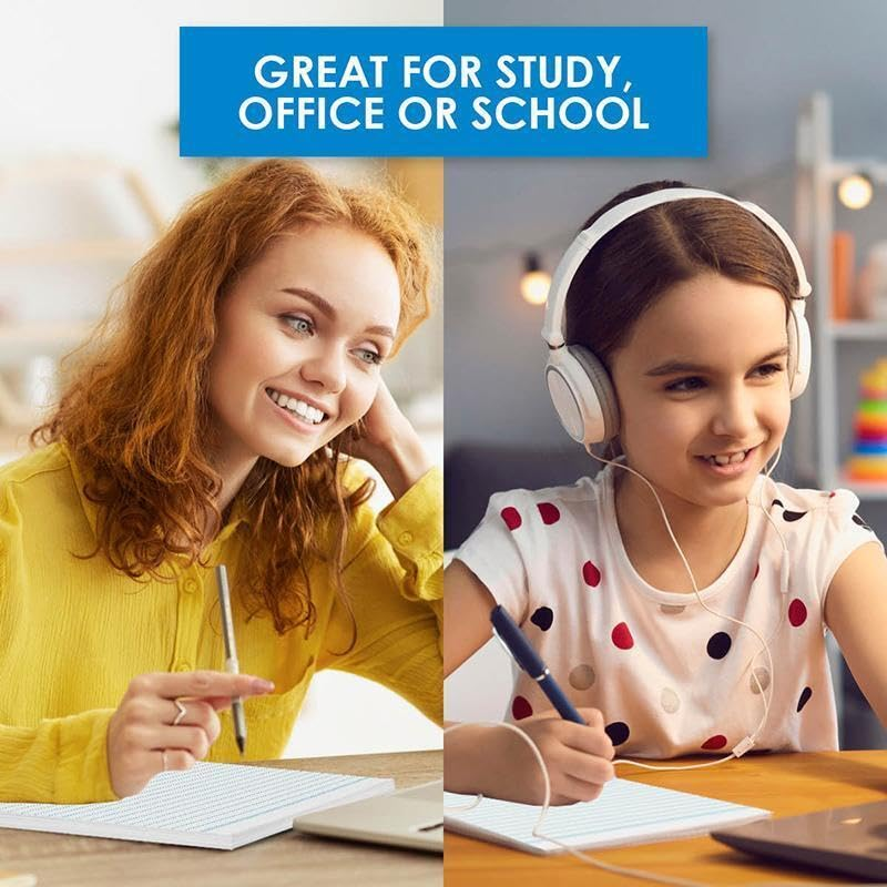 LEDON Office Legal Pads Ruled 3Pk, A4 Size Writing Note Pads, Lined Notepad Notebook Paper for Business, School, College, Office image number 2