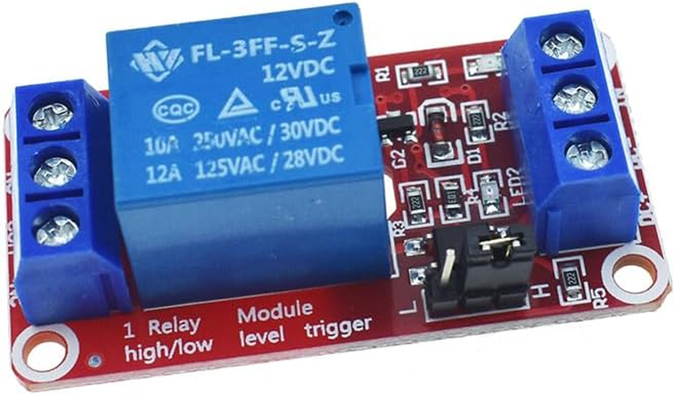 5PCS 5V 9V 12V 24V 1 Channel Relay Module with Optocoupler Isolation Support High or Low Level Trigger (5V) - 5V image number 2